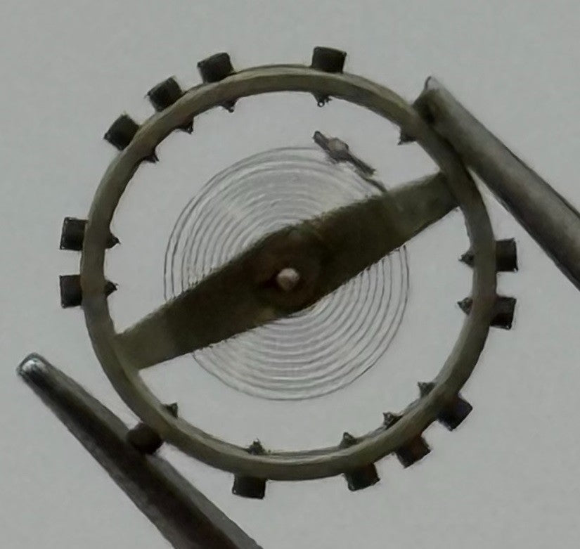 AS 1051 Balance Wheel Complete And Spring 5¼’’’ 34M Watch Movement Parts NOS