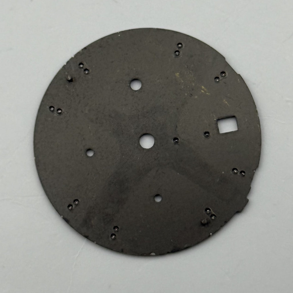 Seiko 7T82-0SN8 Watch Dial Chronograph Titanium Black Spare Parts Repair 28.4mm