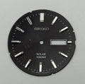 Seiko V158-0AL8 Watch Dial Solar 100M Black Japan Spare Parts Repair 32.2mm
