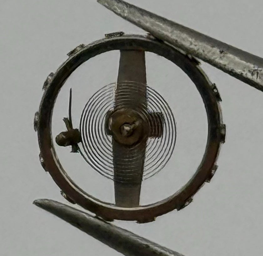 Ebosa 26 Finger Balance Wheel Complete And Spring Watch Movement Parts NOS