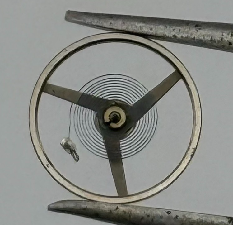 ETA 2487 Balance Wheel Complete And Spring 5½’’’ 5153 Watch Movement Parts NOS