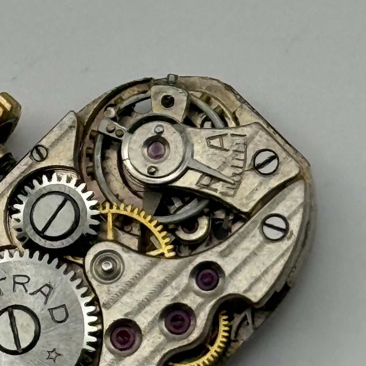 Strad Watch Movement 15 Jewels Swiss Manual Wind Vintage Parts Repair 12.6mm