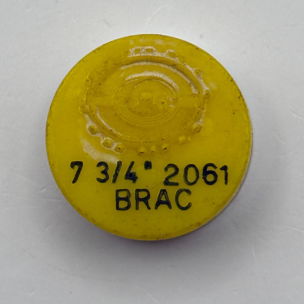 Brac 2061 Balance Wheel Complete And Spring 7¾’’’ Watch Movement Parts NOS