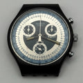 Vintage Swatch Chrono Watch SCN102 Silver Star 1990 ETA Quartz Swiss 40mm Parts 