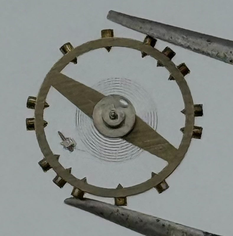 Cortebert 565 Balance Wheel Complete And Spring 10½’’’ 931 Watch Movement Parts