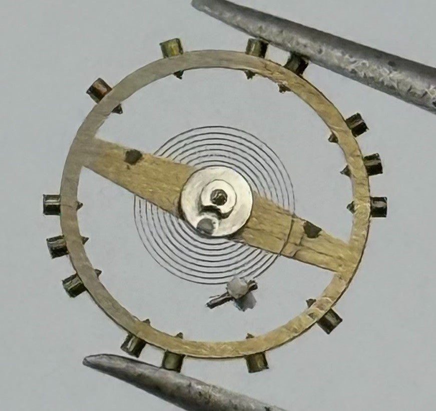 Felsa 71 Inca Balance Wheel Complete And Spring Watch Movement Parts NOS
