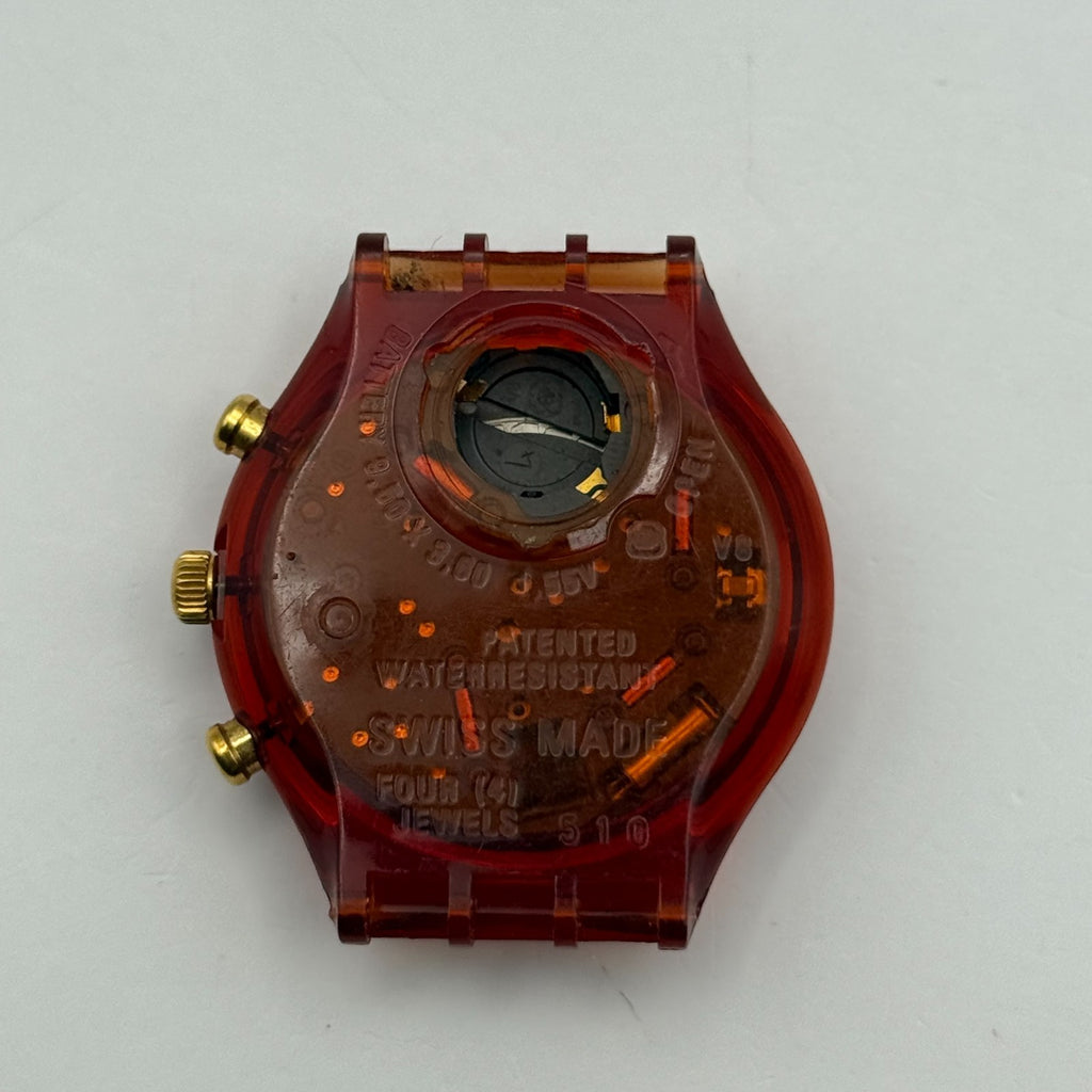 Vintage Swatch Chrono Watch SCF100 Romain 1994 ETA Quartz Swiss 40mm Parts