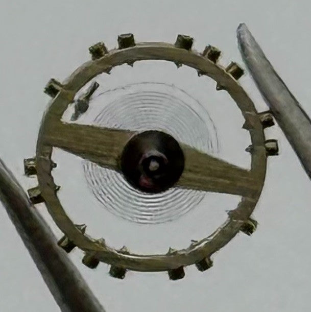 FHF 57 Balance Wheel Complete And Spring Renata 1053 M Watch Movement Parts NOS