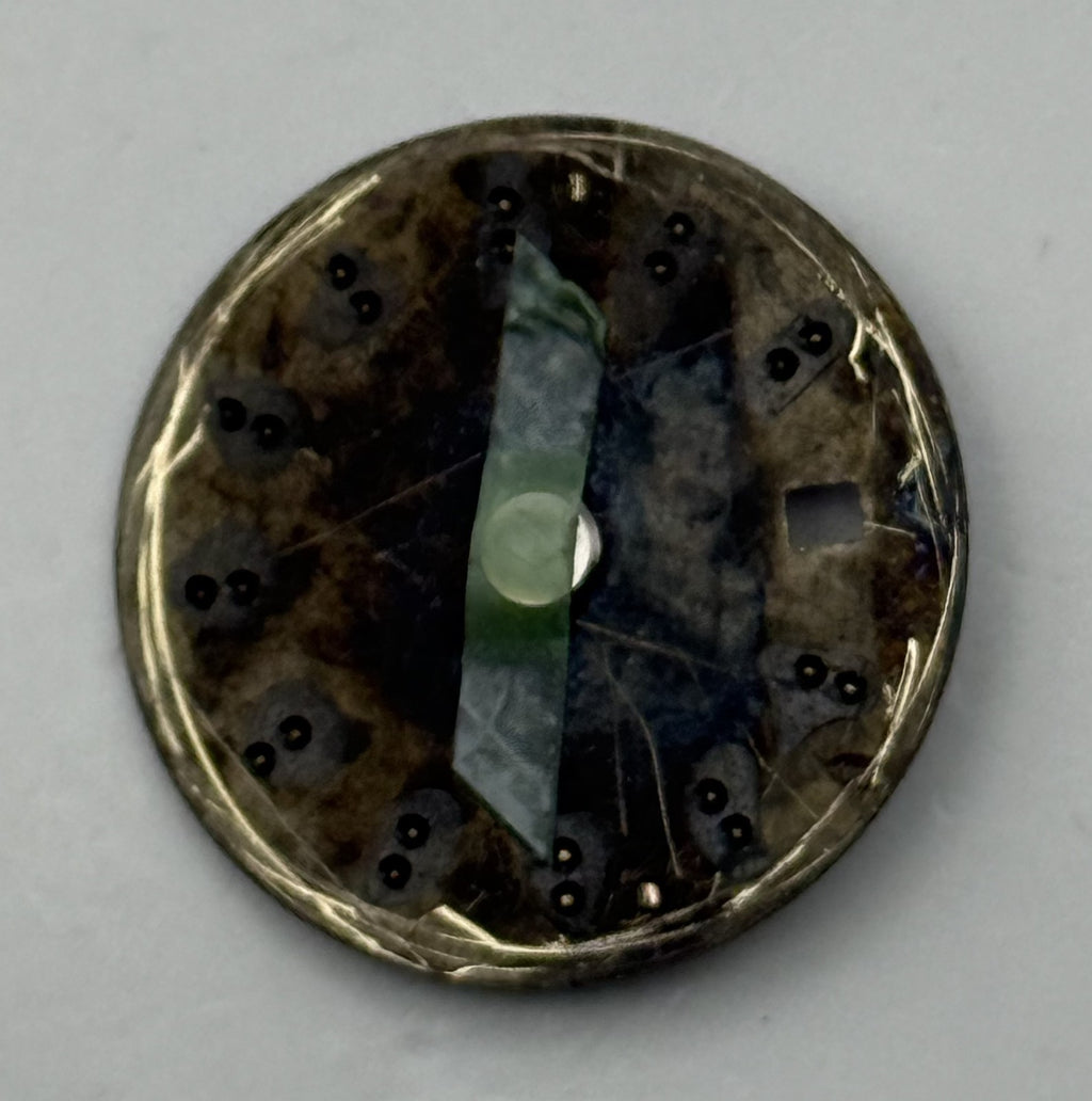 Lorus VX82-B184 Watch Dial Black Vintage Spare Parts Repair 19.9mm