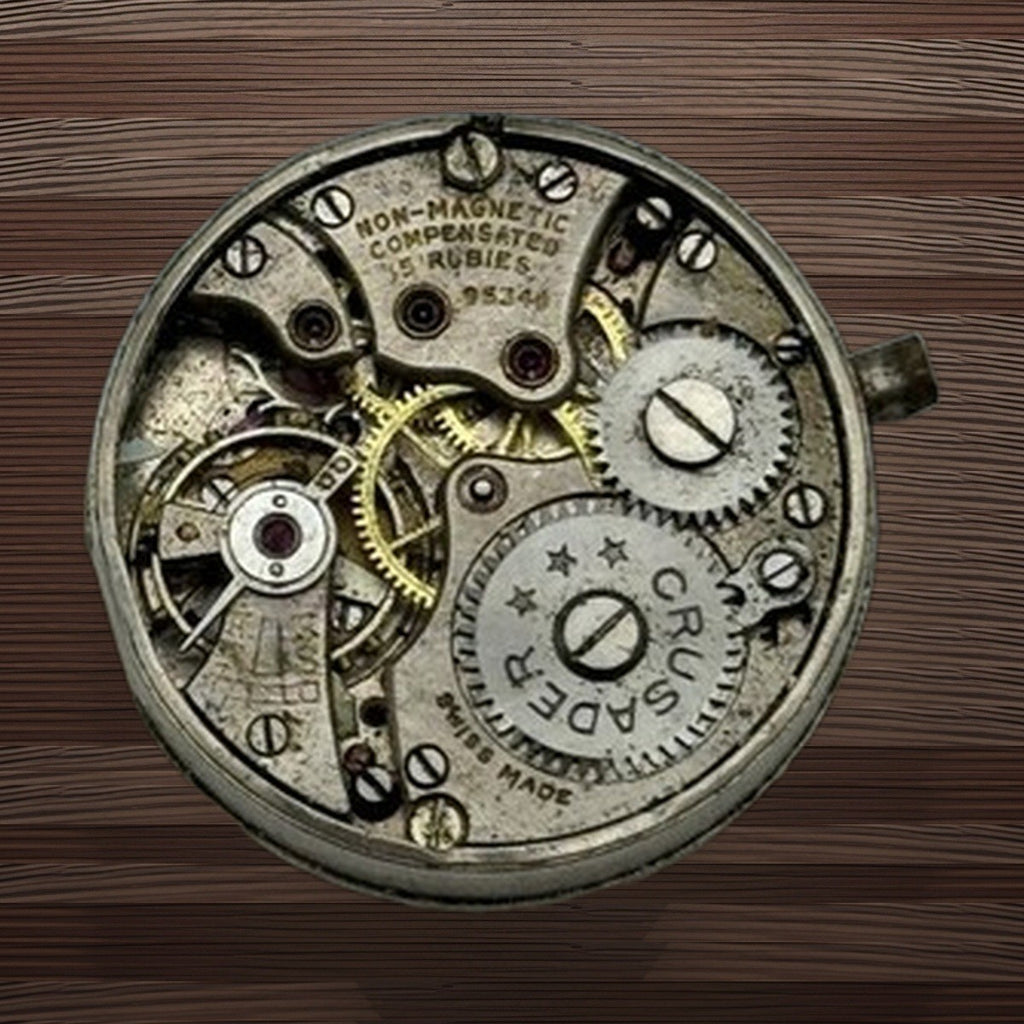 Crusader 95340 Compensated 15 Rubies Manual Wind Swiss Watch Movement 25.2mm