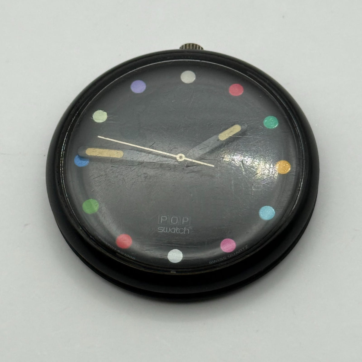 Vintage Swatch Pop Watch PWBB109 Rainbow Dots 1988 Swiss 39mm Parts Repair