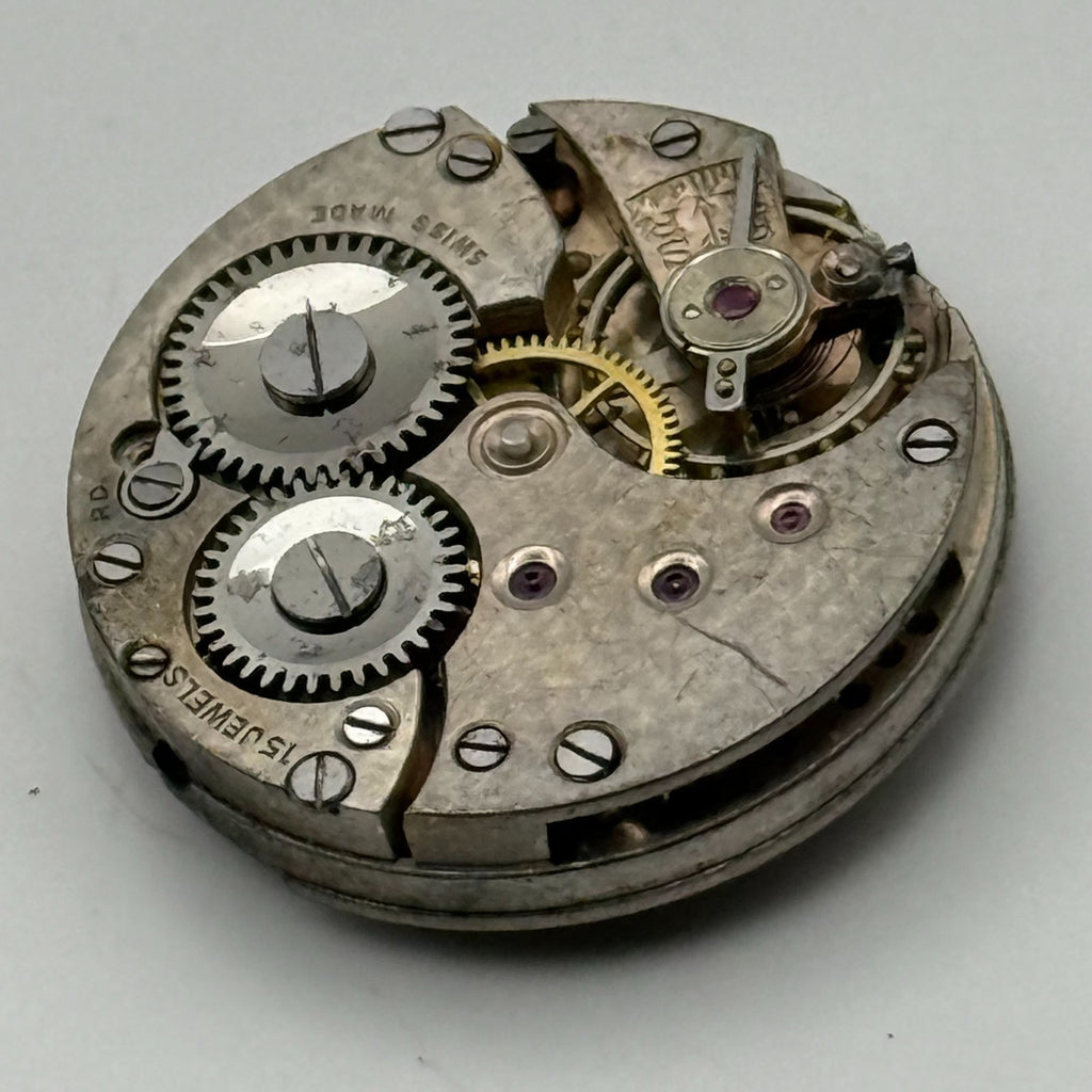 Unidentified ETA? Watch Movement 15 Jewels Swiss Manual Wind Parts Repair 23.2mm