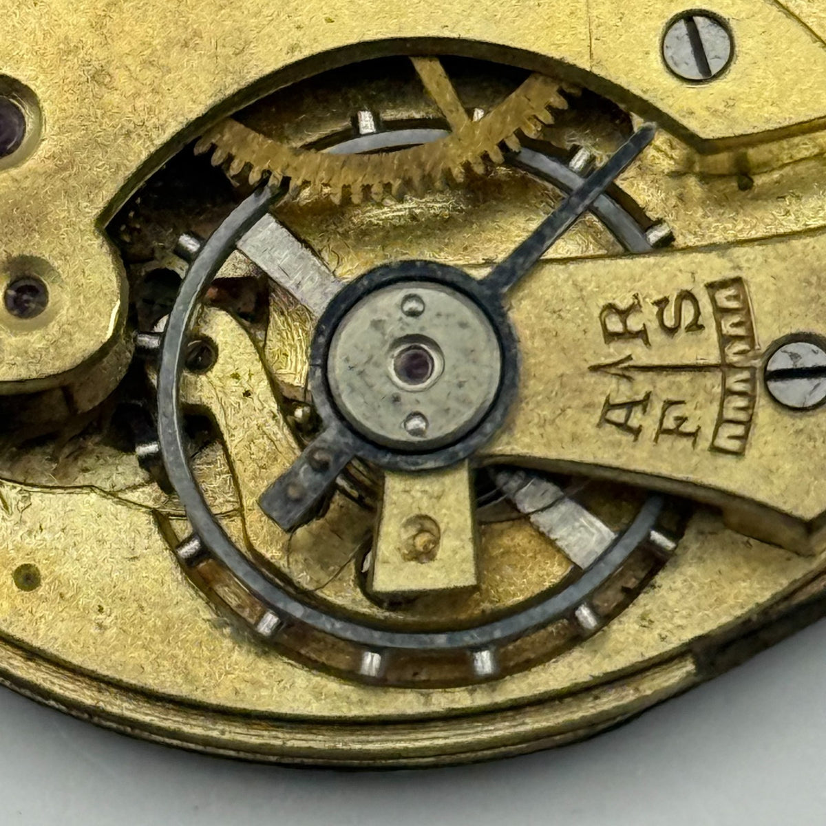 Chronometre Pocket Watch Movement Hunter Sub Seconds Manual Wind Parts 40.5mm
