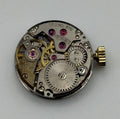 Record 670 Watch Movement - Running - For Parts / Repair