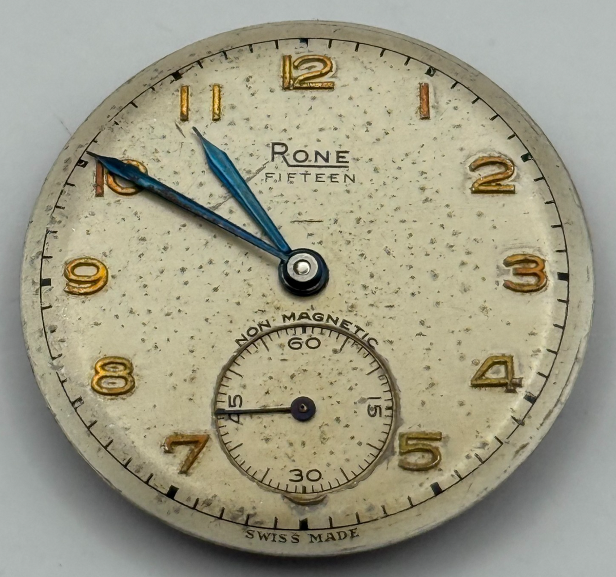 Rone Fifteen 1200 Watch Movement - For Parts / Repair - 26.4mm