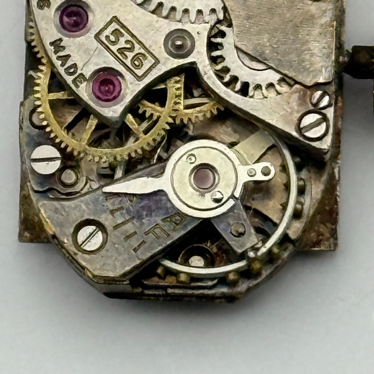 Bravingtons 526 Watch Movement 15 Jewels Swiss Manual Wind Parts Repair 12.7mm