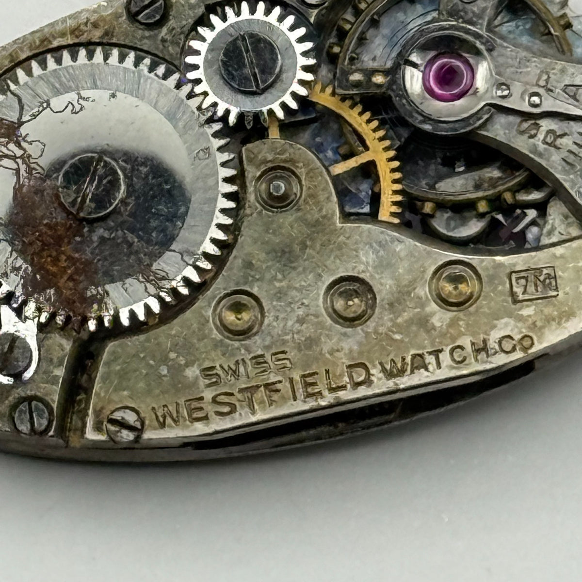 AM 224 Watch Movement Westfield 6 Jewels Swiss Manual Wind Parts Repair 15.4mm