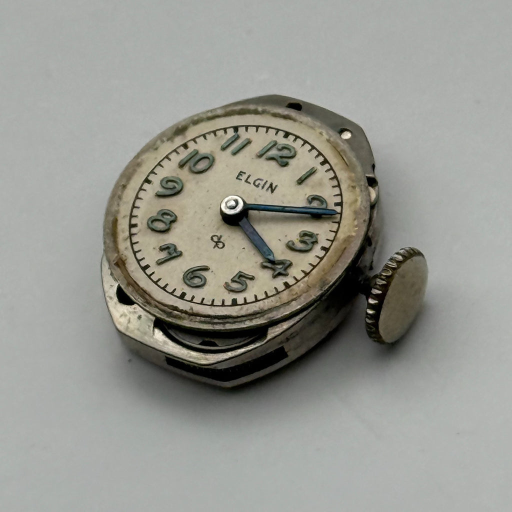 Elgin 702 Watch Movement 17 Jewels American Manual Wind Parts Repair 13.2mm