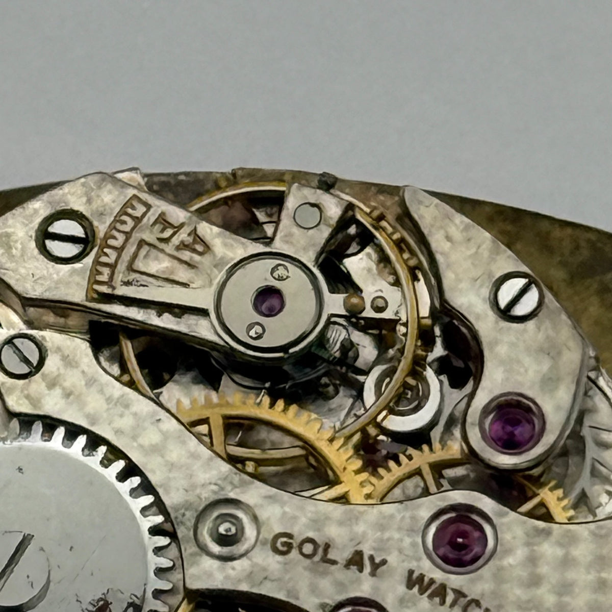Art Deco Golay Watch Co Watch Movement - For Parts / Repair - 21.4mm