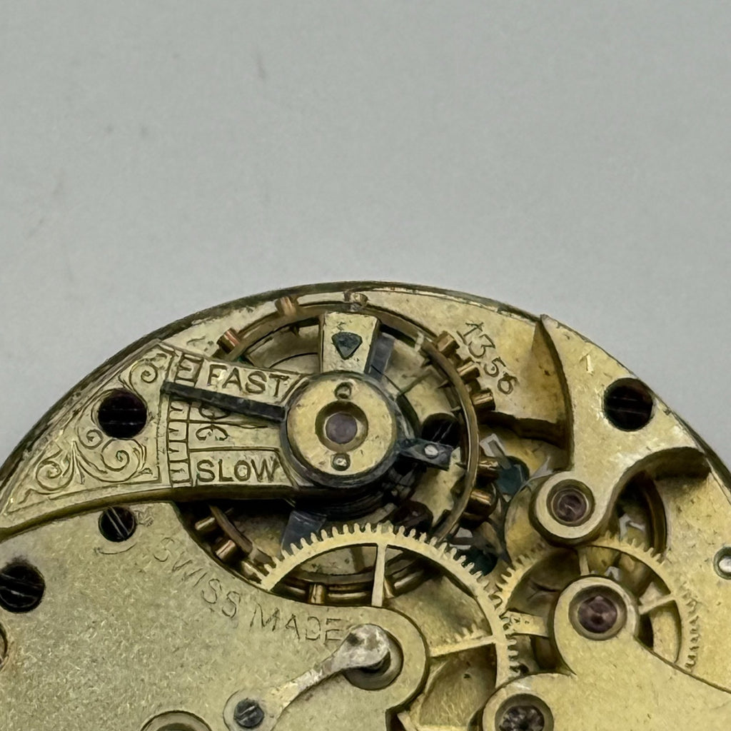 Longines 13.56 Watch Movement - Antique - For Parts / Repair - 30.3mm
