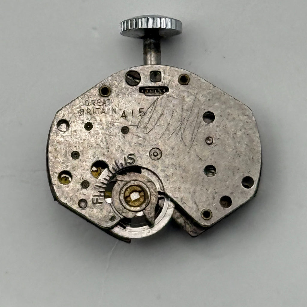 Timex 415 Watch Movement Great Britain Manual Wind Vintage Parts Repair 18.4mm
