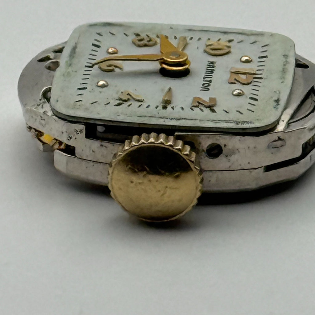 Hamilton 757 Watch Movement Running 22 Jewels U.S.A. Manual Wind Parts 12.9mm