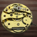 Pistol Style Watch Movement - 24 Hour Dial - For Parts / Repair - 24.1mm