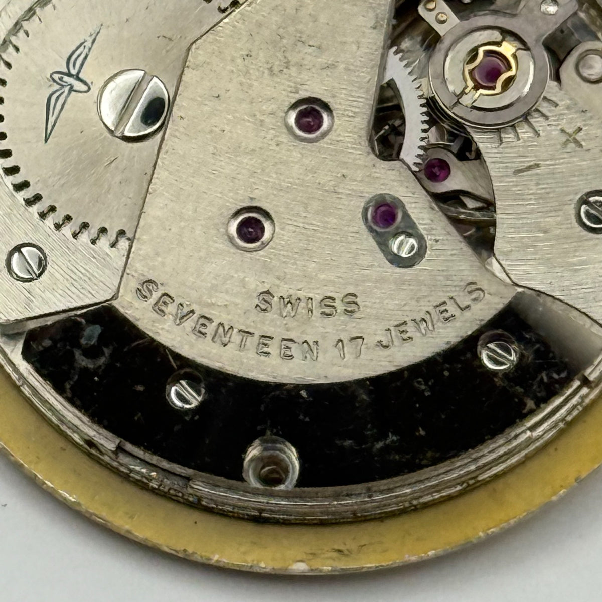 AS 1795 Watch Movement - A. Schild 1795 Rotary - For Parts / Repair - 25.8mm