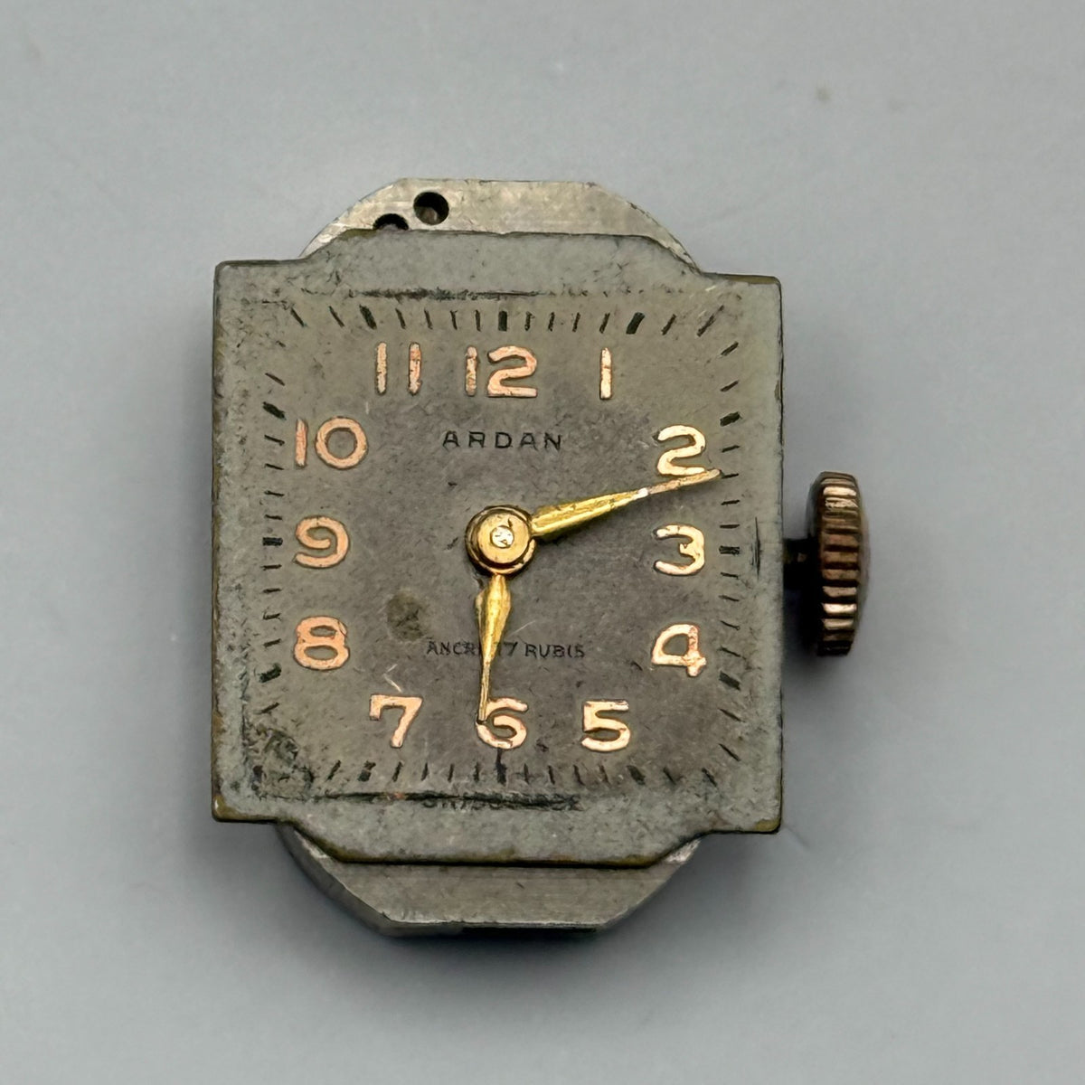 Unitas 521 Watch Movement Running Ardan Swiss 17 Jewels Manual Wind Parts 13mm
