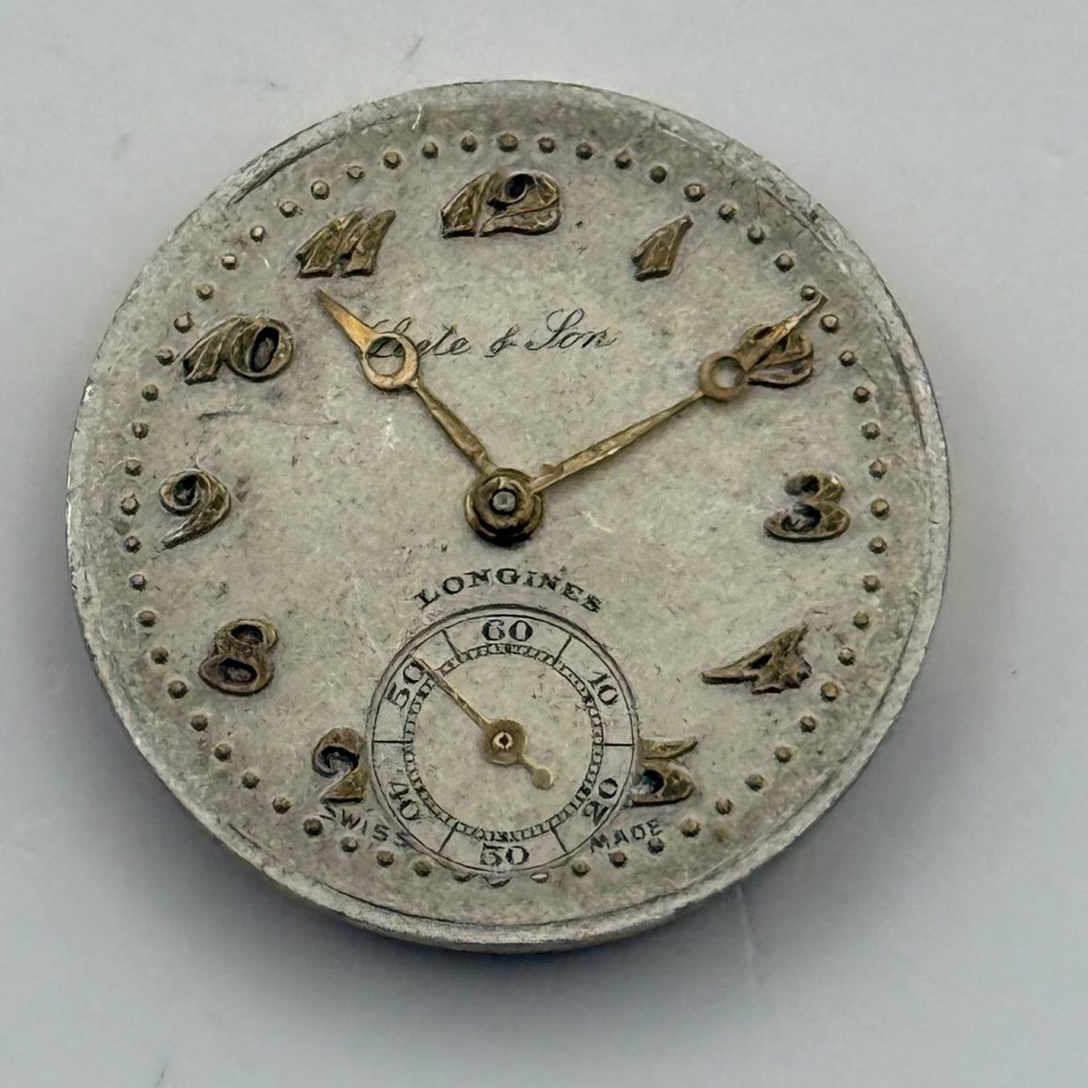 Longines 9.40 Watch Movement Bete & Son Swiss 16 Jewels Manual Wind Parts 20.9mm