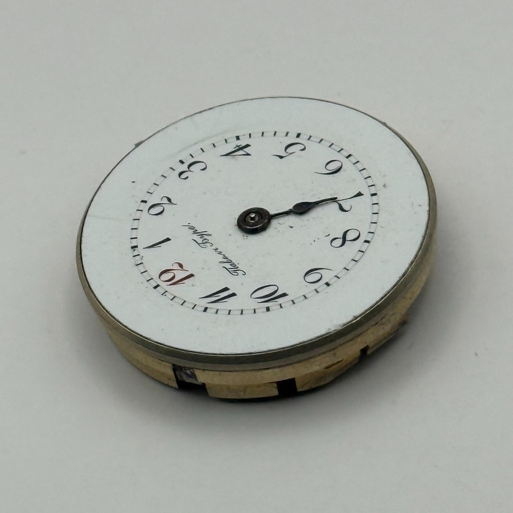 Habert Hype Pin Set Watch Movement Antique Red 12 Manual Wind Parts 25.1mm