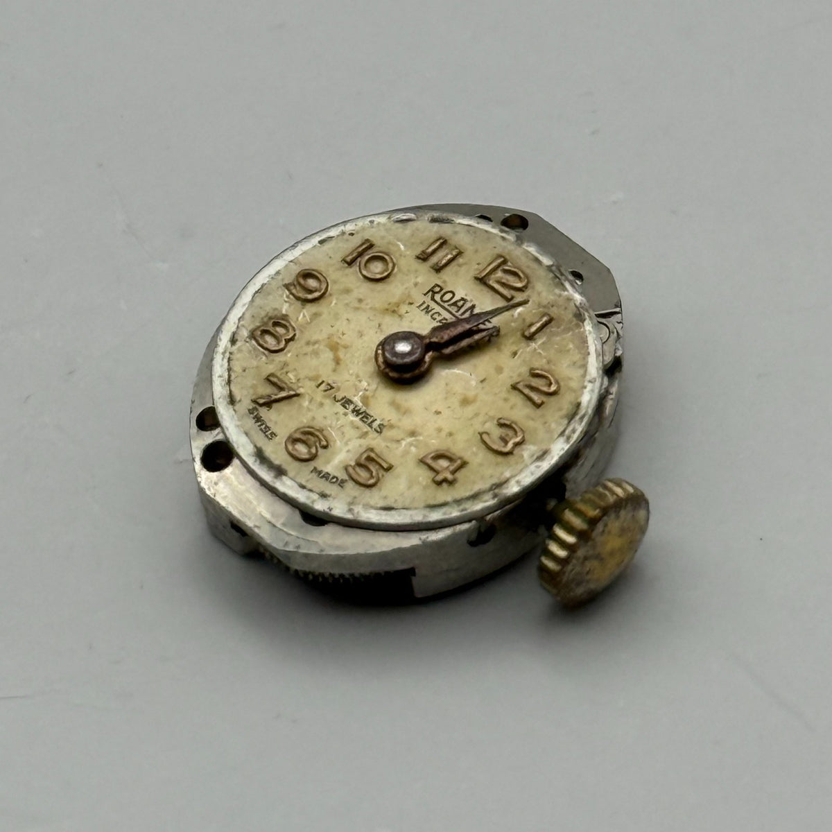 MST 389 Watch Movement Running Roamer 17J Swiss Manual Wind Parts Repair 13.1mm