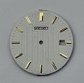 Seiko V739-0B38 Watch Dial White Japan Vintage Spare Parts Repair 27.9mm