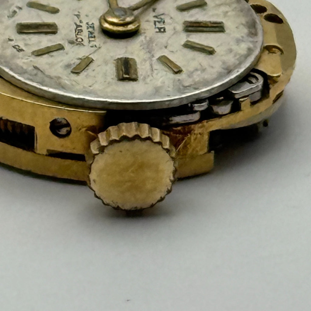 FE 68E4 Watch Movement Everite 17 Jewels Swiss Manual Wind Parts Repair 13.1mm