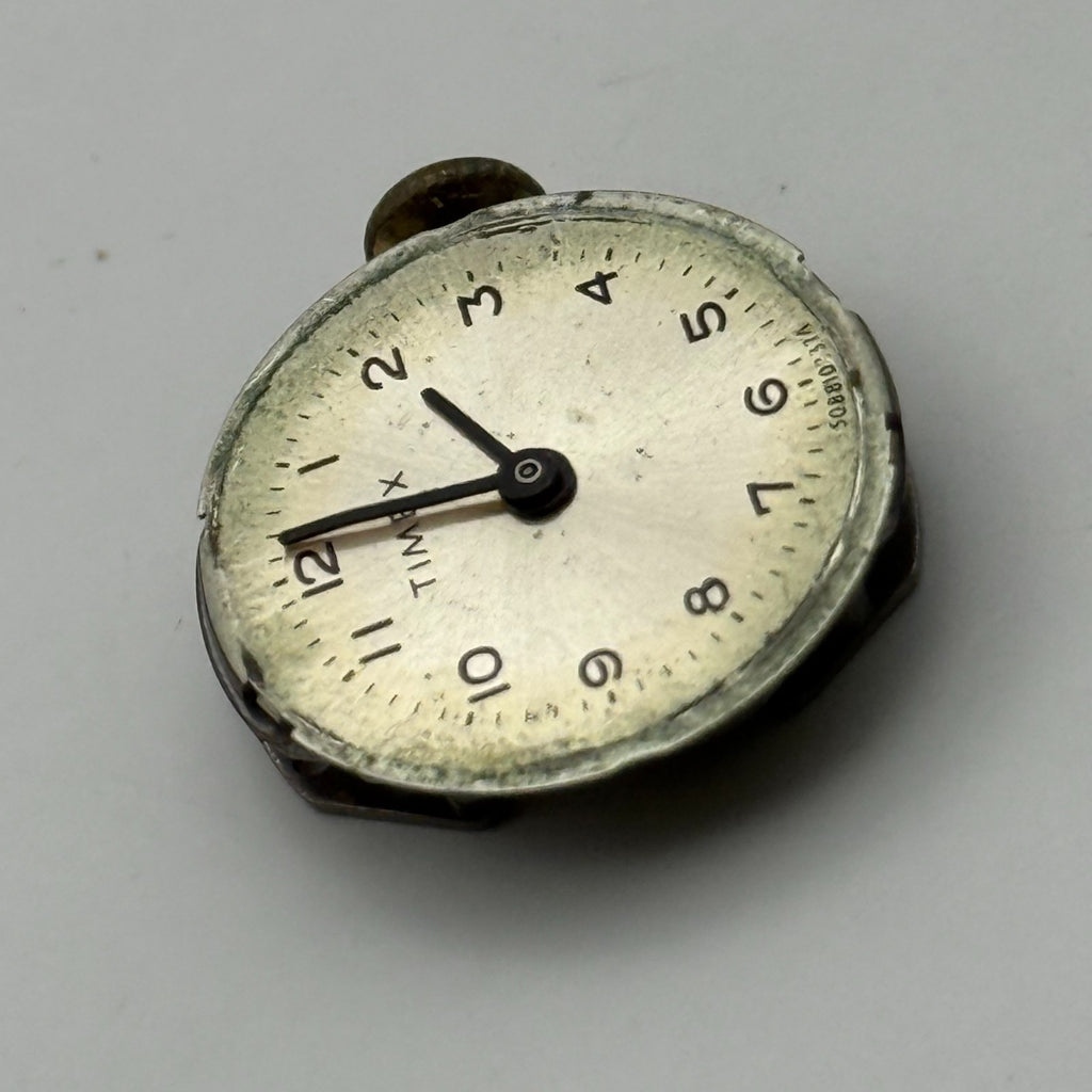 Timex 447 Watch Movement Gt. Britain Manual Wind Vintage Parts Repair 15.1mm