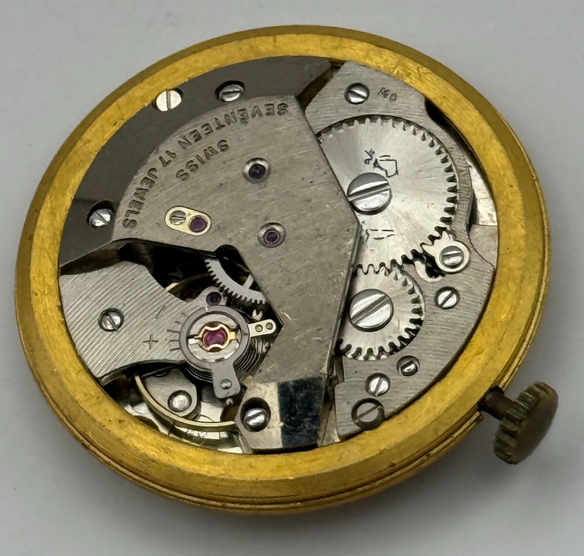 AS 1795 Watch Movement - A. Schild 1795 Rotary - For Parts / Repair - 30.6mm