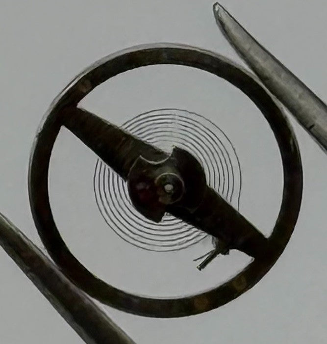 Rego 301 Balance Wheel Complete And Spring 8¾’’’ 423 Watch Movement Parts NOS