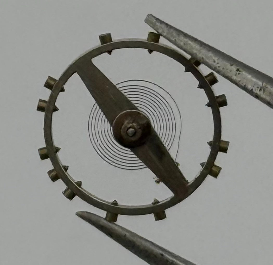AS 984 Balance Wheel Complete And Spring 10½’’’ 273 Watch Movement Parts NOS