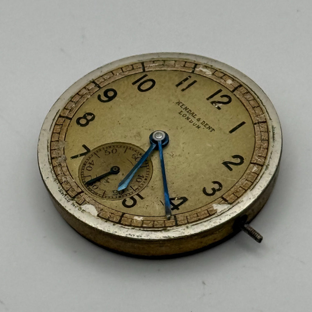 Kendal & Dent London Watch Movement - 17 Jewels - For Parts / Repair - 27mm