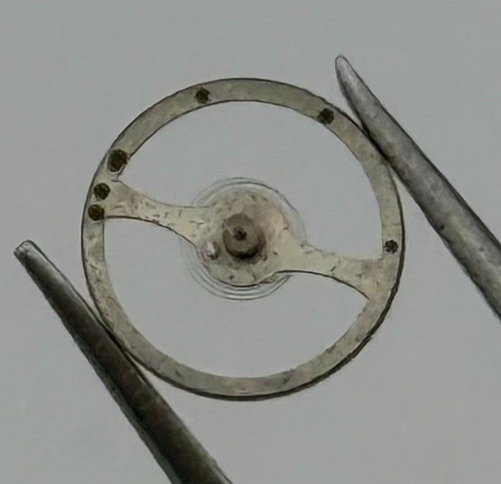 Oris 410 Balance Wheel Complete And Spring 5¼’’’ Progress Watch Movement Parts
