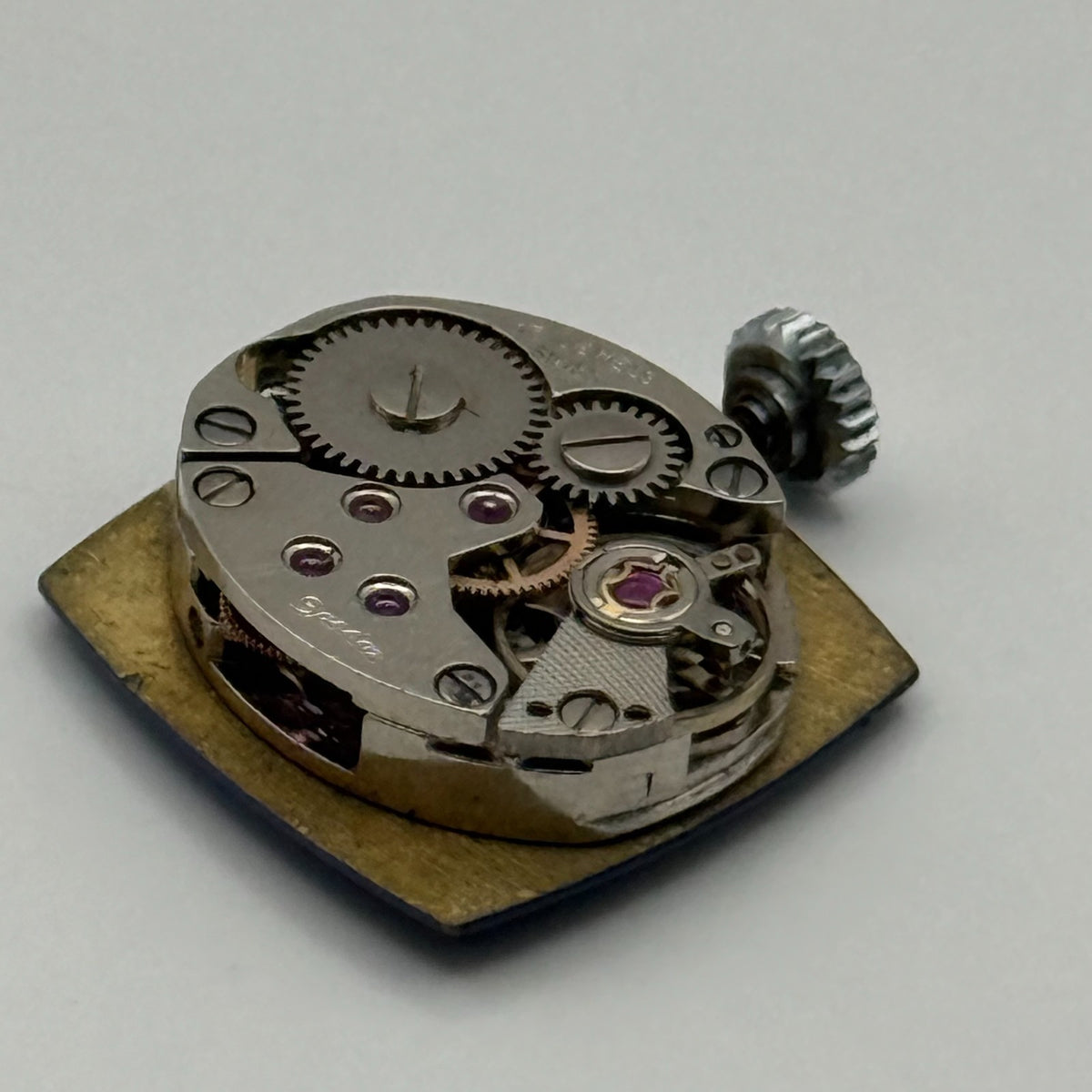 Stone Dial Watch Movement SGT Sandoz Ladies 17 Jewels Manual Wind Parts 12.7mm