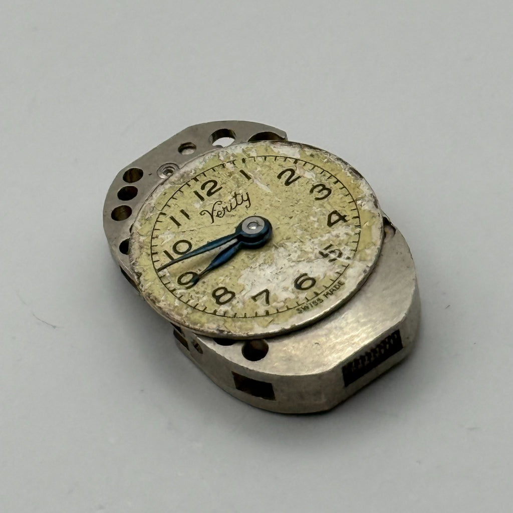 FHF 75 Watch Movement Verity 15 Jewels Swiss Manual Wind Parts Repair 12.9mm