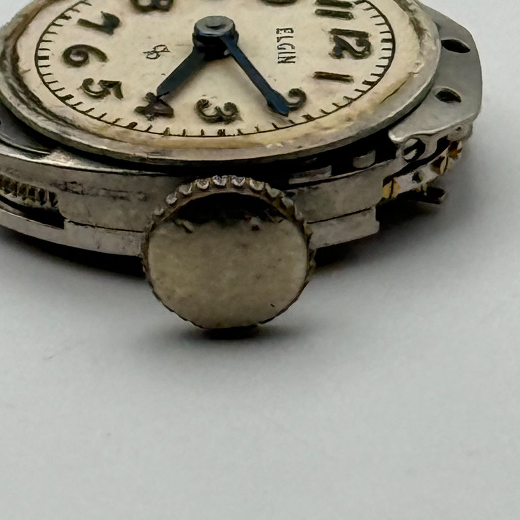 Elgin 702 Watch Movement 17 Jewels American Manual Wind Parts Repair 13.2mm