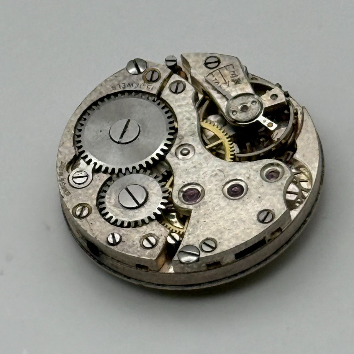 Unidentified Watch Movement Swiss Made Manual Wind Vintage Parts Repair 21.9mm