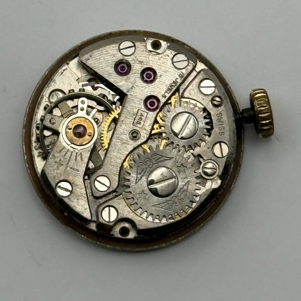 FHF 34 Watch Movement Rotary Ladies 15J Swiss Manual Wind Parts Repair 17.3mm