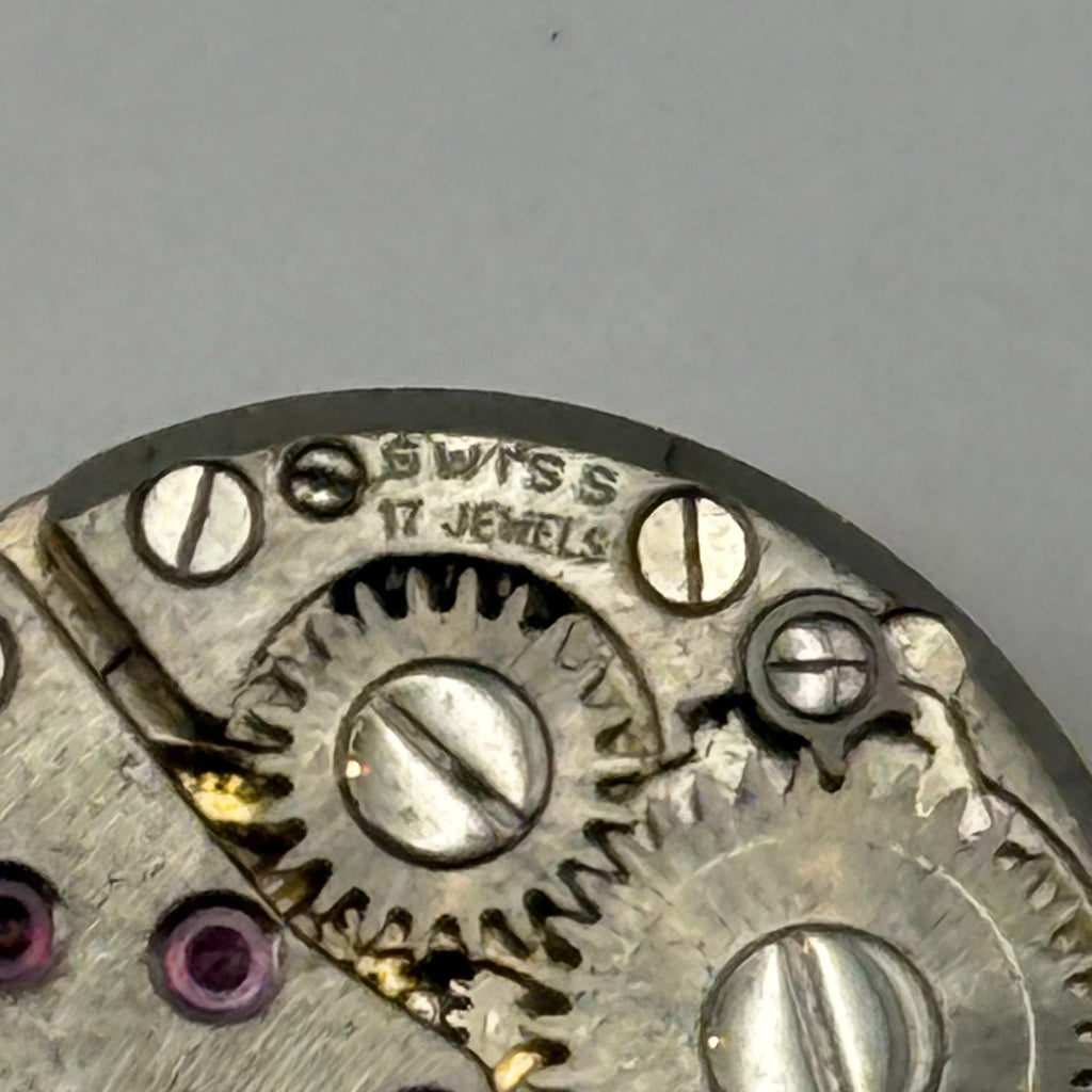 FHF 34 Watch Movement Rotary Ladies 17 Jewel Swiss Manual Wind Parts Repair 17mm