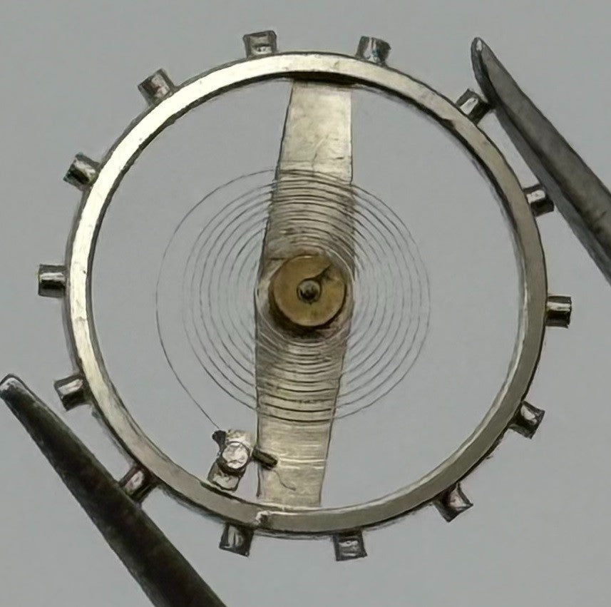 Lanco 1077 Balance Wheel Complete And Spring 10½’’’ 234 Watch Movement Parts NOS