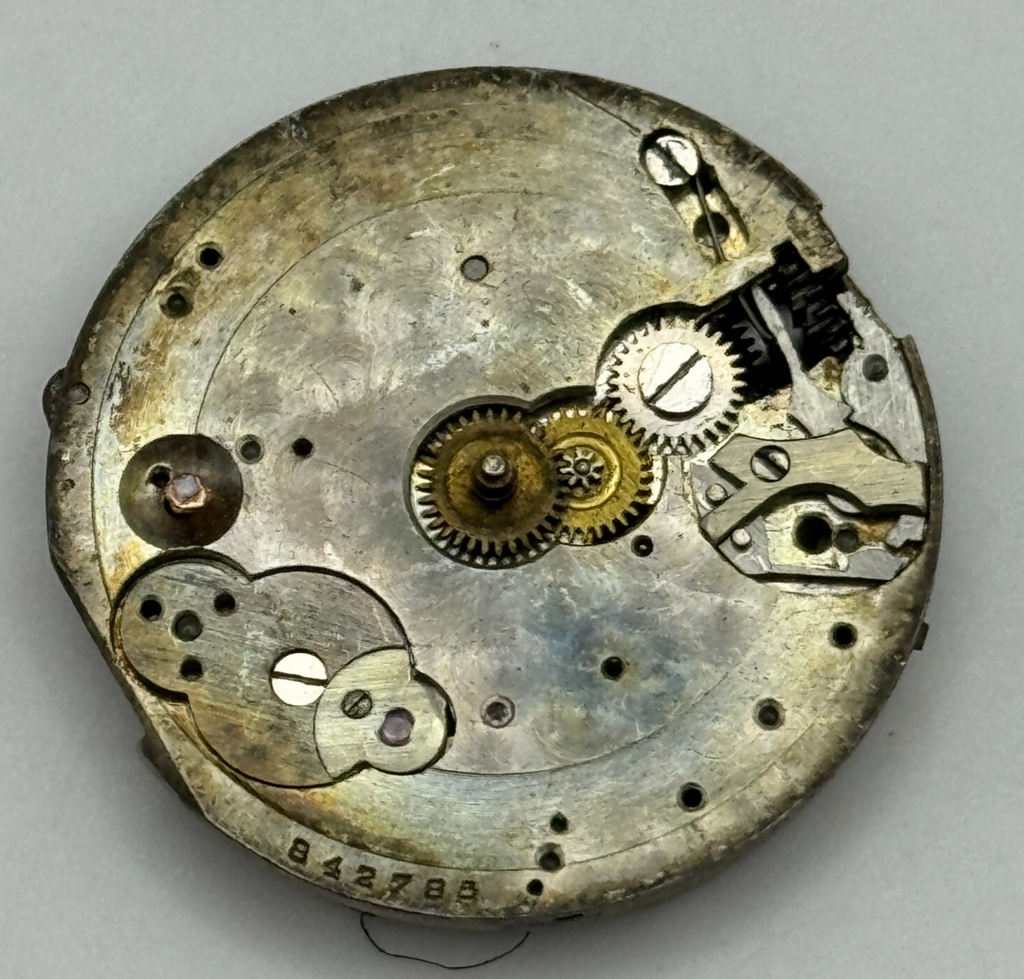 Unidentified Leaf Mark Watch Movement - Men's - For Parts / Repair - 28mm