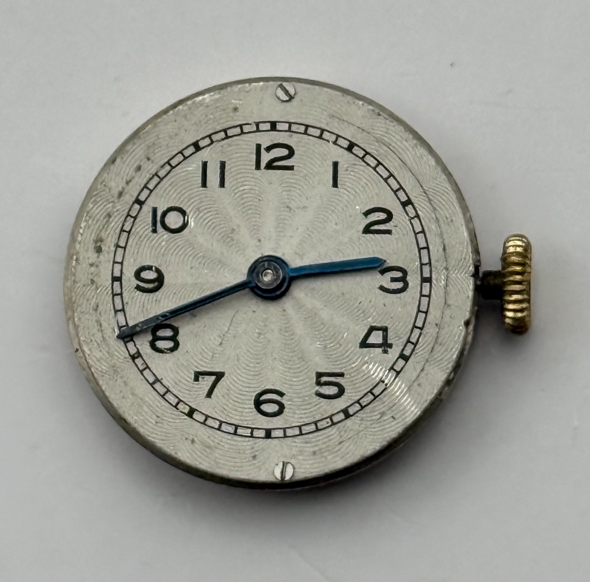 Record Watch Movement 15 Jewels Swiss Manual Wind Vintage Parts Repair 19.6mm