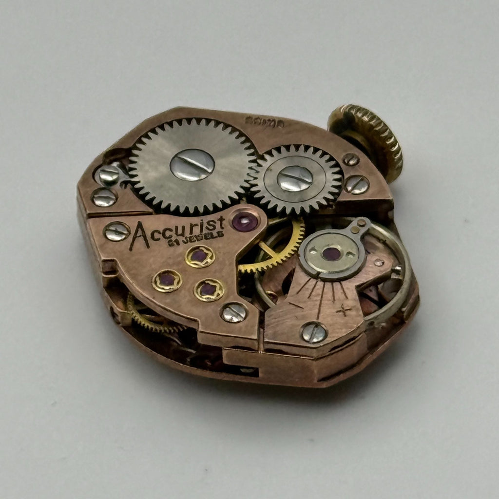 FEF 370 Watch Movement Accurist 21 Jewels Swiss Manual Wind Parts Repair 15.1mm